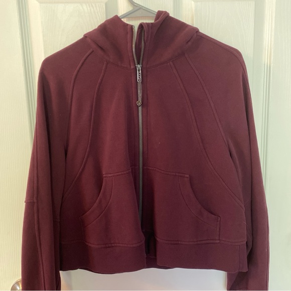 Lululemon Scuba Full Zip Maroon - Picture 1 of 2